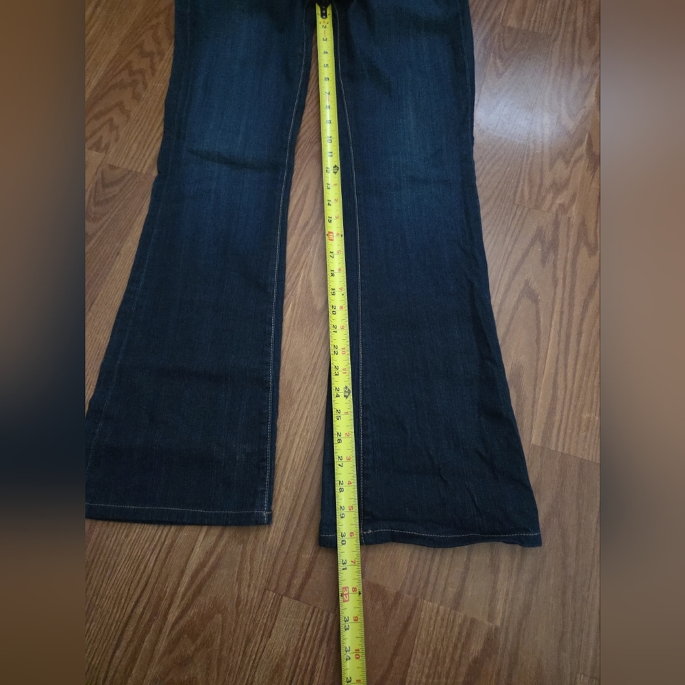 Paige Hollywood Hills Indigo Bell Bottom, Bootcut Size 28 - Picture 6 of 12